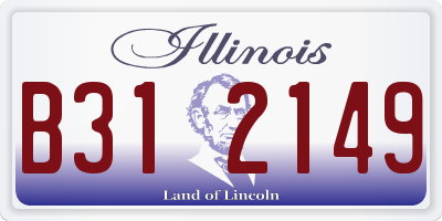 IL license plate B312149