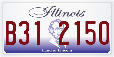 IL license plate B312150