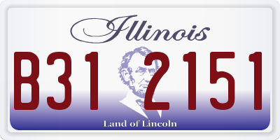 IL license plate B312151