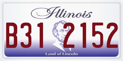IL license plate B312152