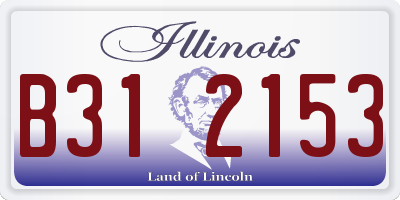 IL license plate B312153