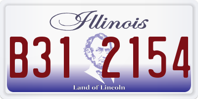 IL license plate B312154