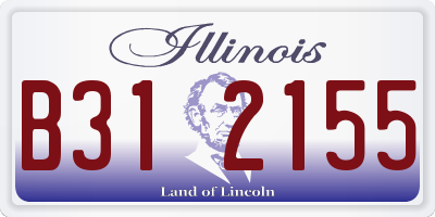 IL license plate B312155
