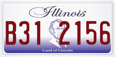 IL license plate B312156