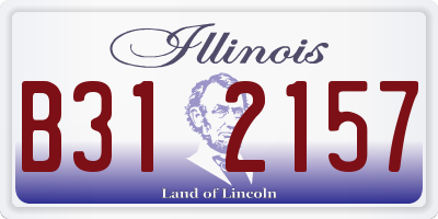 IL license plate B312157