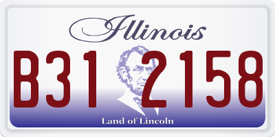 IL license plate B312158