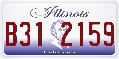 IL license plate B312159
