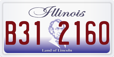 IL license plate B312160