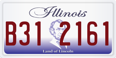 IL license plate B312161