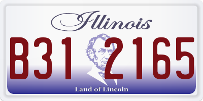 IL license plate B312165