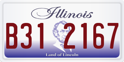 IL license plate B312167