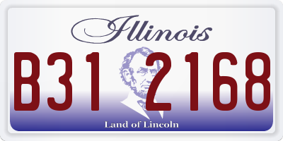 IL license plate B312168