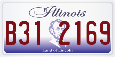 IL license plate B312169