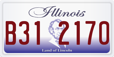 IL license plate B312170