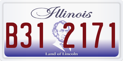 IL license plate B312171