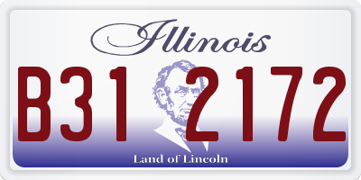IL license plate B312172