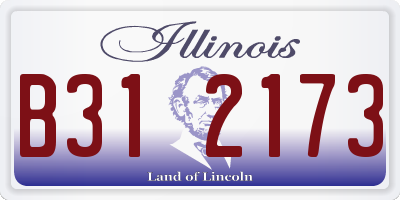 IL license plate B312173