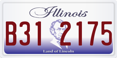 IL license plate B312175