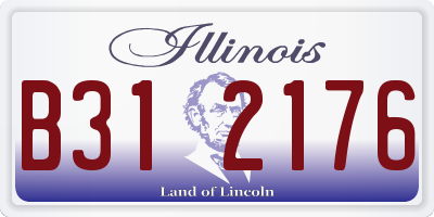 IL license plate B312176