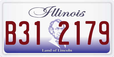 IL license plate B312179