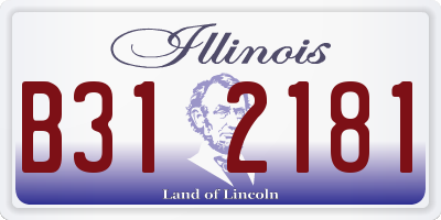 IL license plate B312181