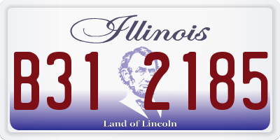 IL license plate B312185
