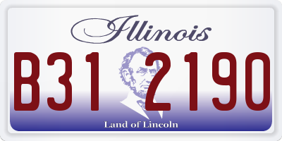 IL license plate B312190
