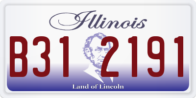 IL license plate B312191