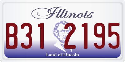 IL license plate B312195