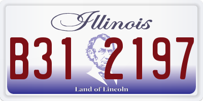 IL license plate B312197