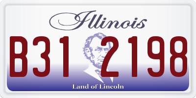 IL license plate B312198