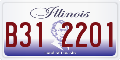 IL license plate B312201