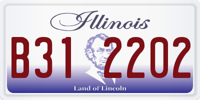 IL license plate B312202