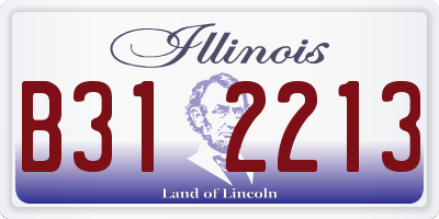 IL license plate B312213