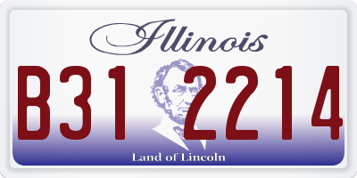 IL license plate B312214