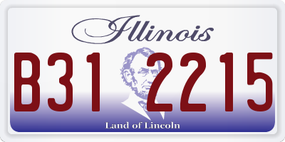 IL license plate B312215