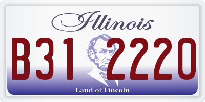 IL license plate B312220