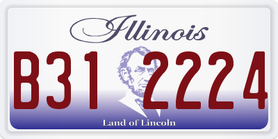 IL license plate B312224