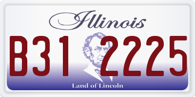 IL license plate B312225