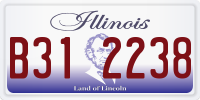 IL license plate B312238