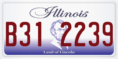 IL license plate B312239