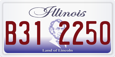 IL license plate B312250