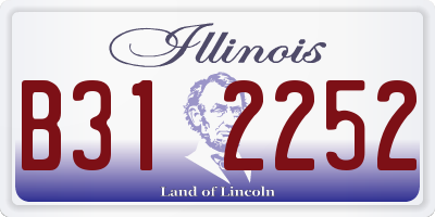 IL license plate B312252