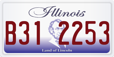 IL license plate B312253