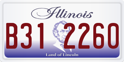 IL license plate B312260