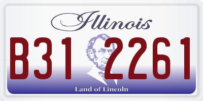 IL license plate B312261