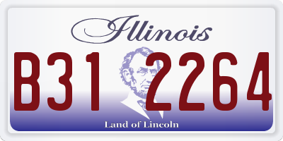 IL license plate B312264