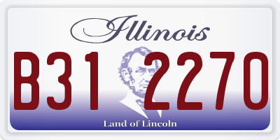 IL license plate B312270