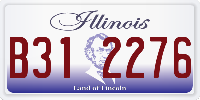 IL license plate B312276