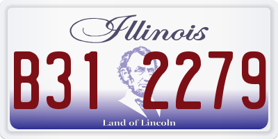 IL license plate B312279